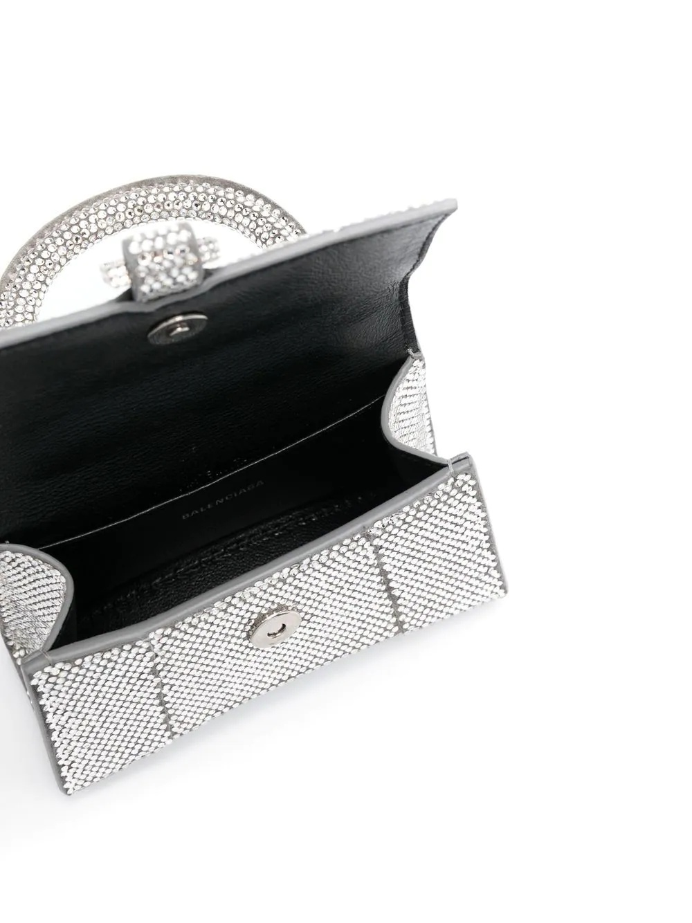 Hourglass crystal-embellished mini bag - 5