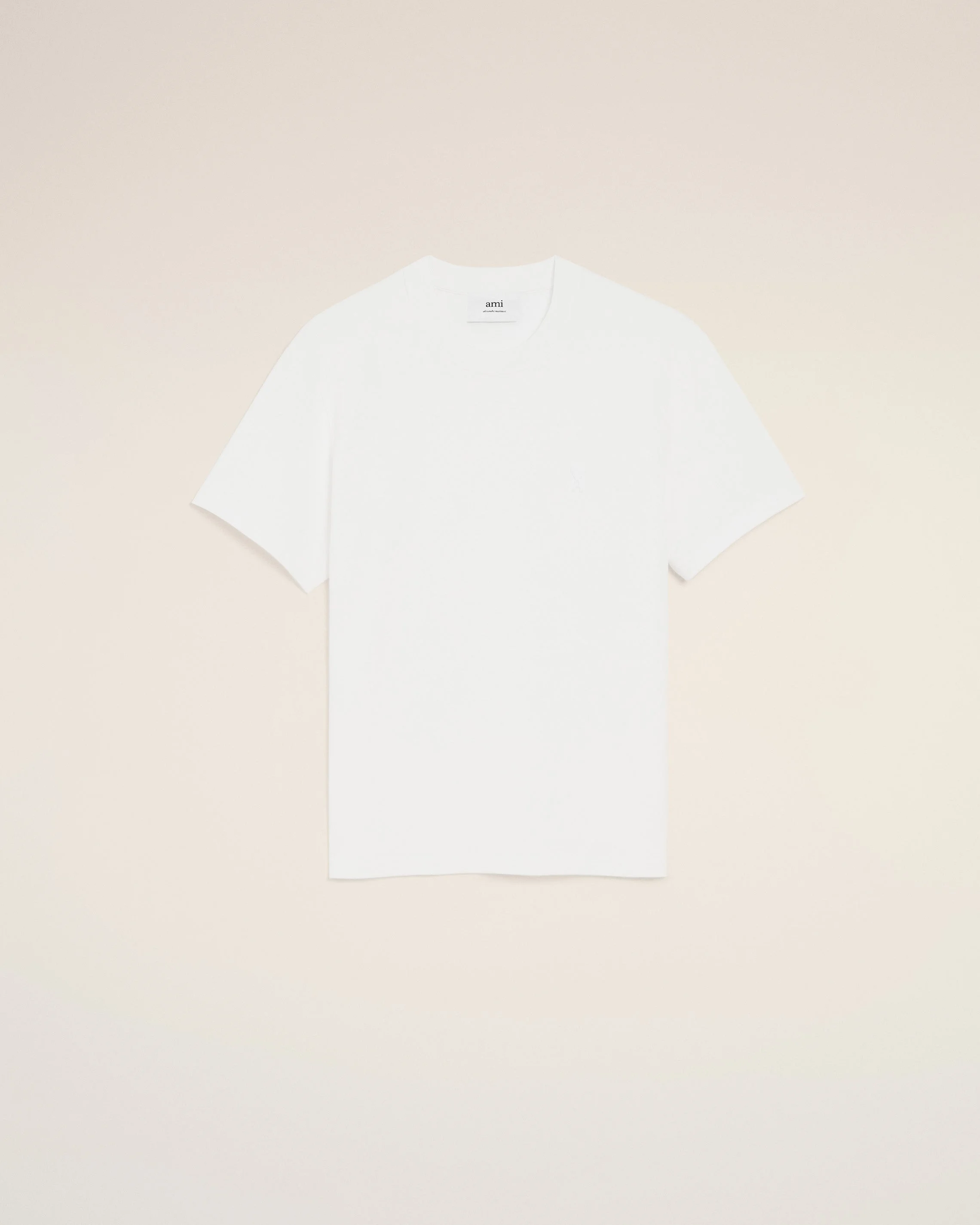 WHITE ORGANIC COTTON AMI DE COEUR T-SHIRT - 1