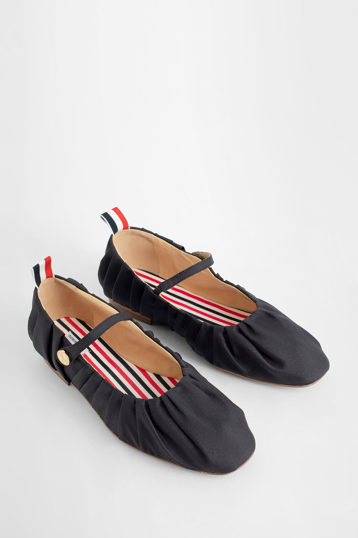 THOM BROWNE WOMAN BLACK FLATS - 7