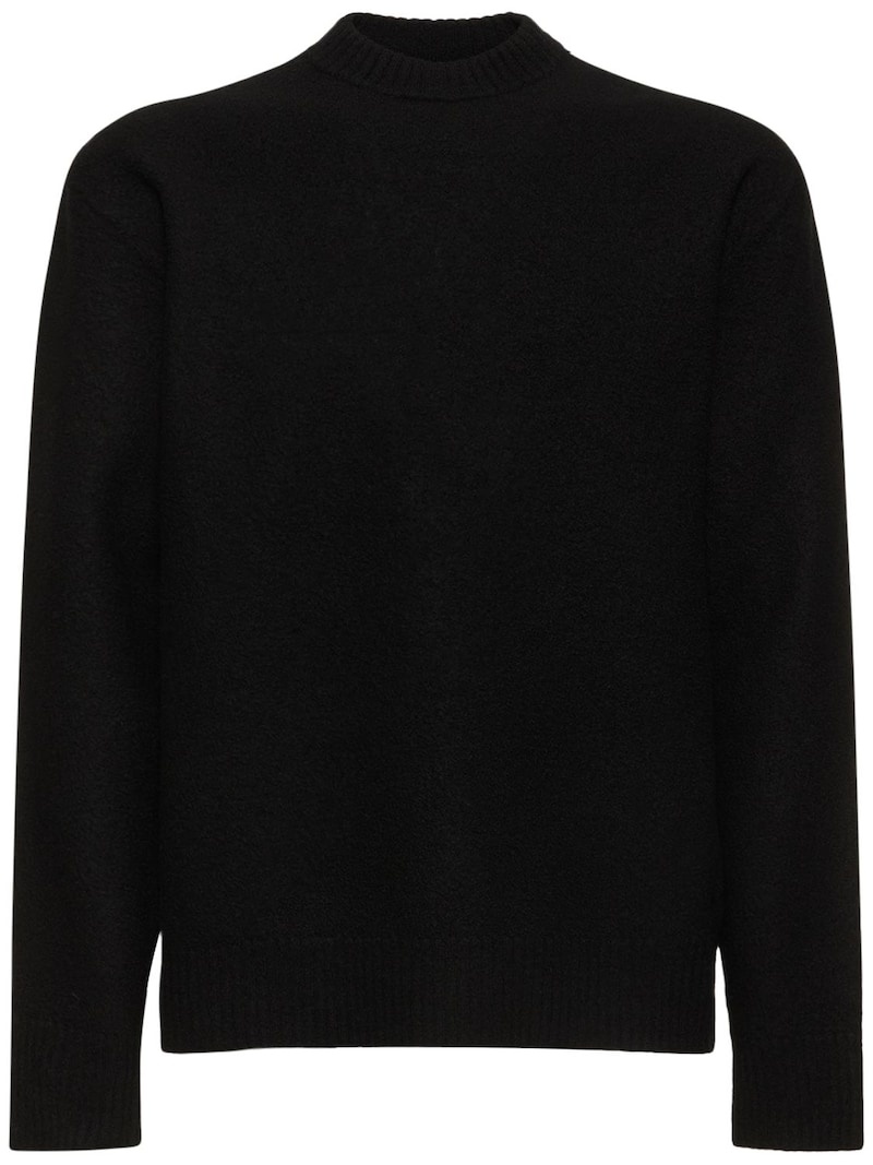 Jil Sander Boiled wool knit sweater | REVERSIBLE