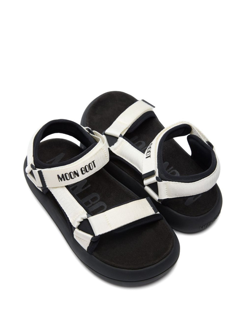 MOON BOOT logo-strap platform sandals outlook