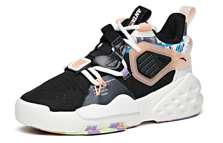 (WMNS) ANTA Badao Mid 'Black Pink White' 122128084-5 - 2