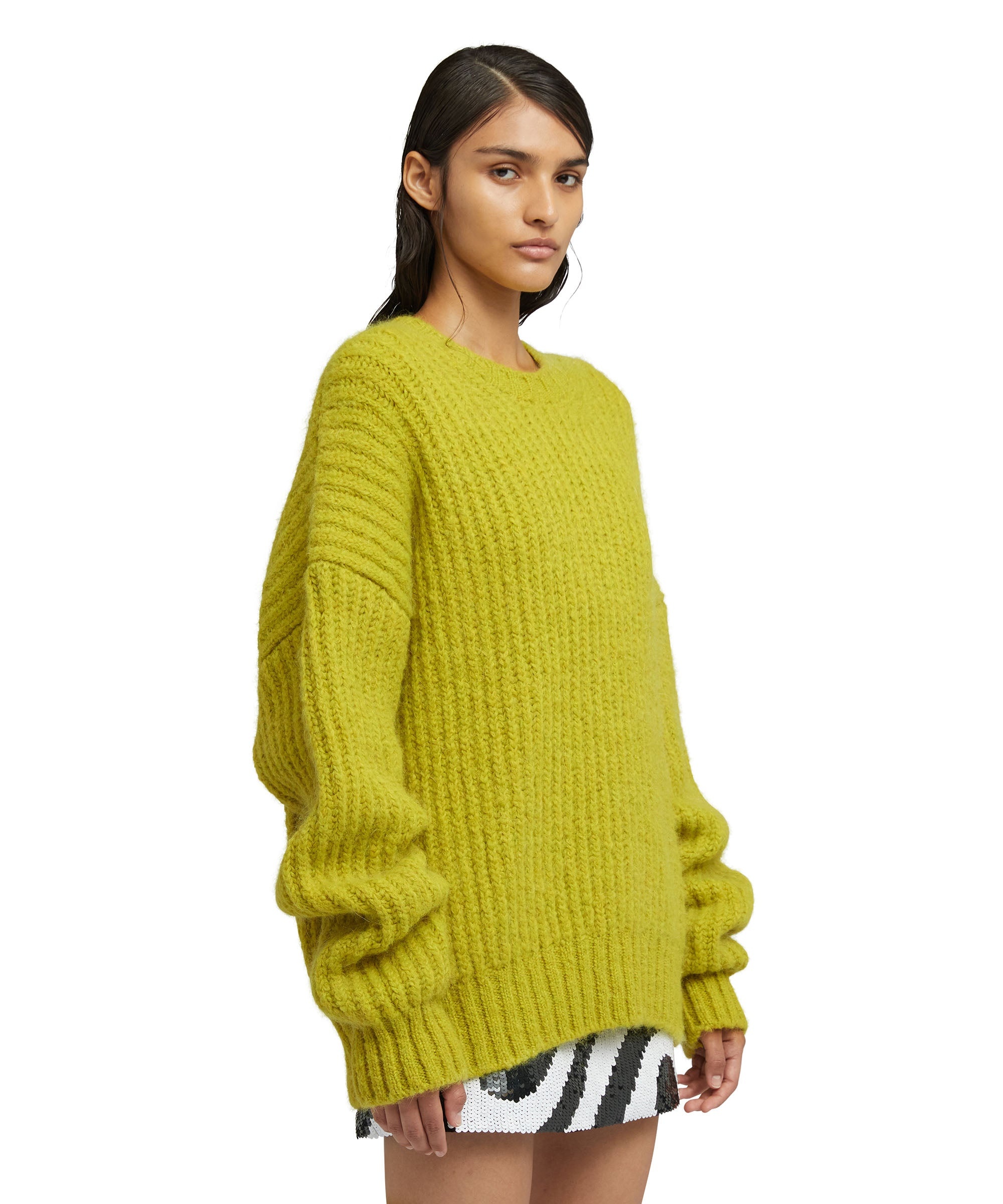 Blended wool crewneck sweater "Warm Winter" - 4