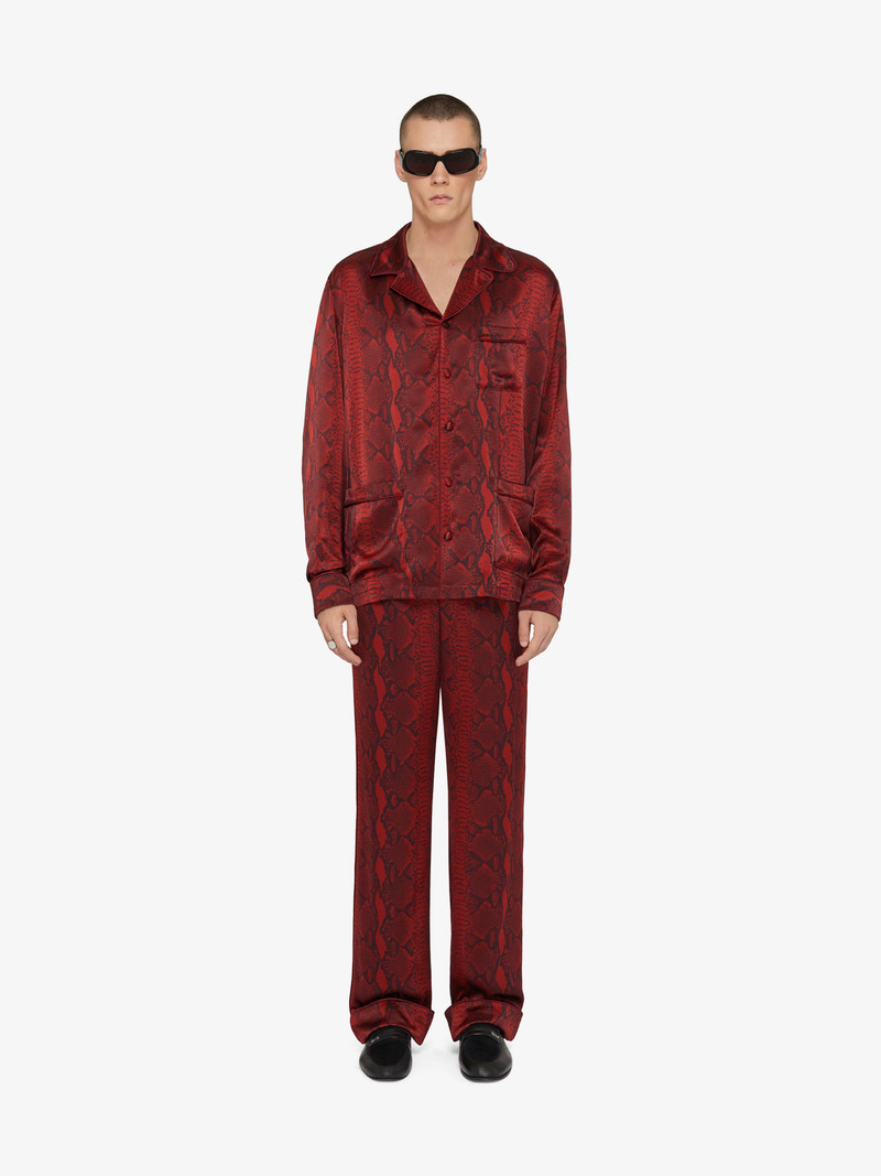 Givenchy PYJAMAS PANTS IN PYTHON PRINT SILK outlook