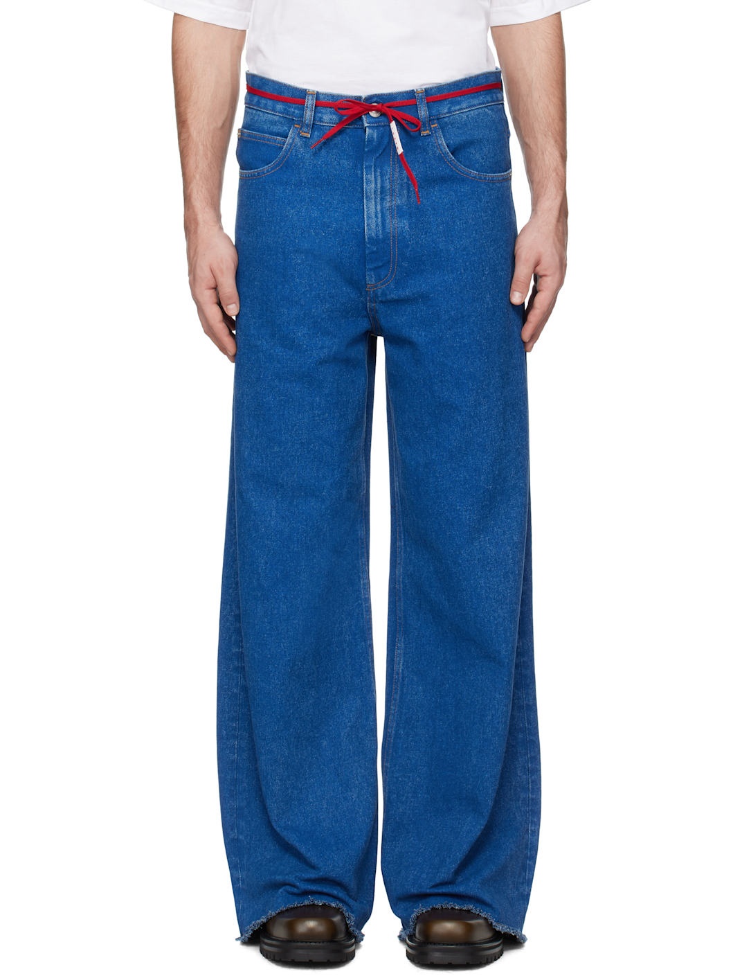 Blue Low-Rise Jeans - 1