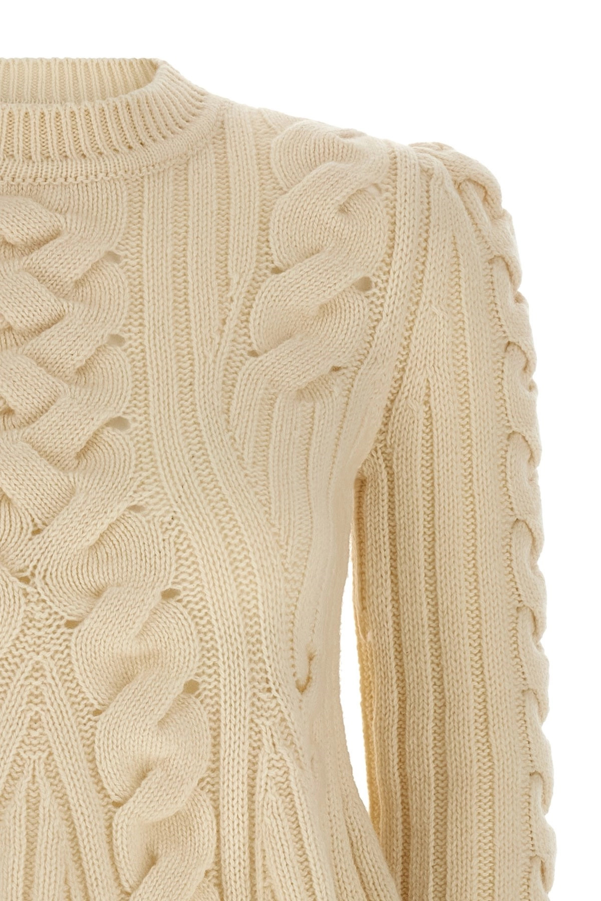 'Peplum Cable' sweater - 3