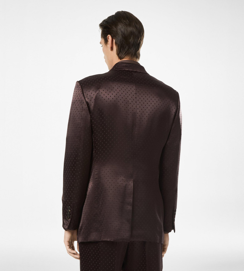 CREPE SATIN POLKA DOT JACQUARD JACKET 5