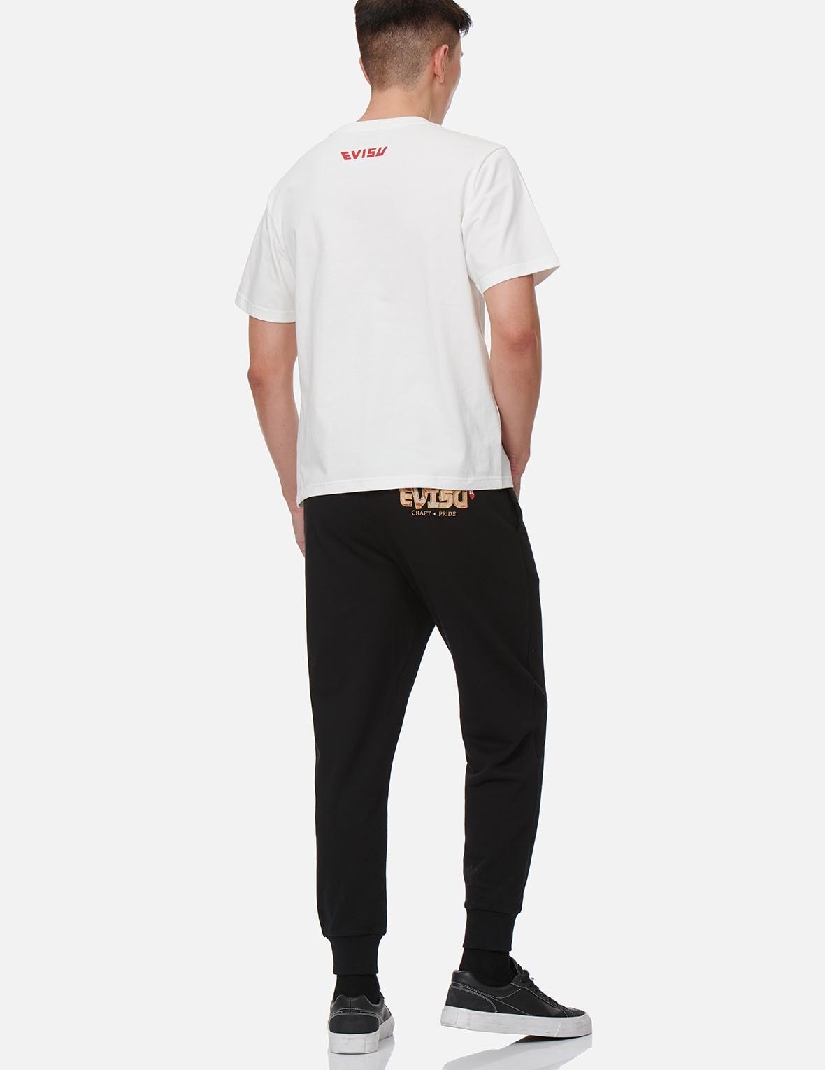 JAPANESE-PATTERN LOGO APPLIQUÉ SWEATPANTS - 5
