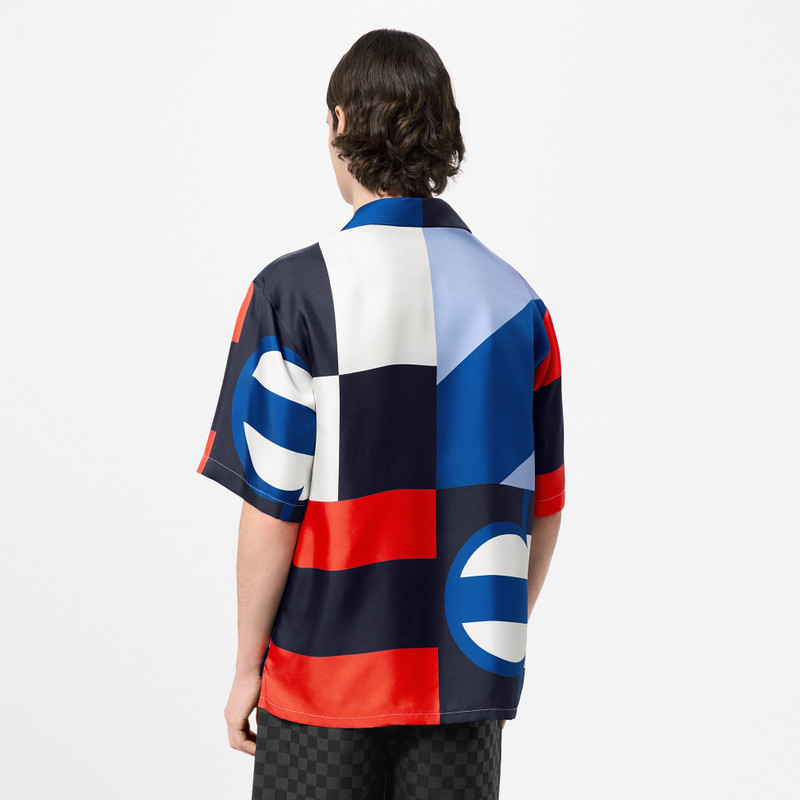 Printed Short-Sleeved Silk Shirt 5