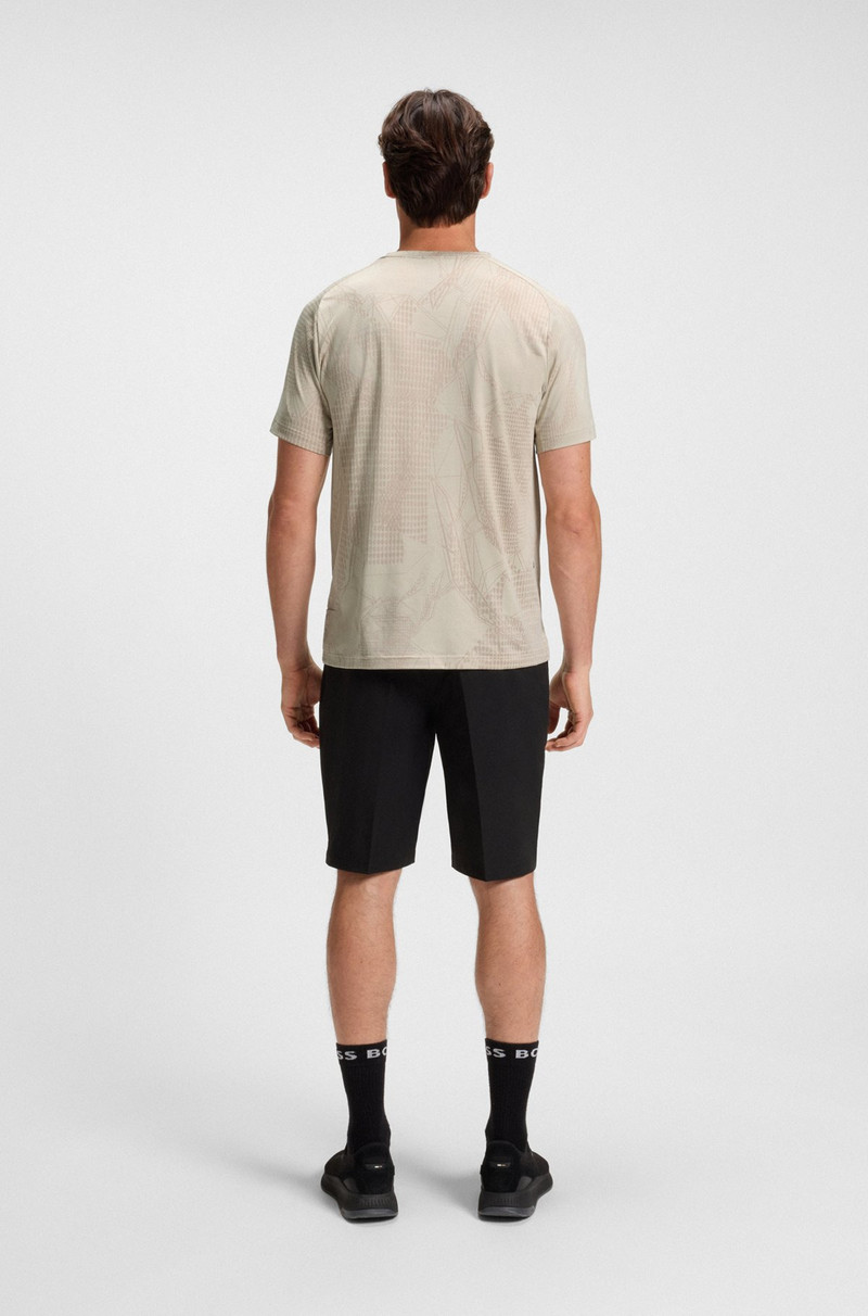 ACTIVE JACQUARD-PATTERN T-SHIRT WITH MOISTURE MANAGEMENT 5