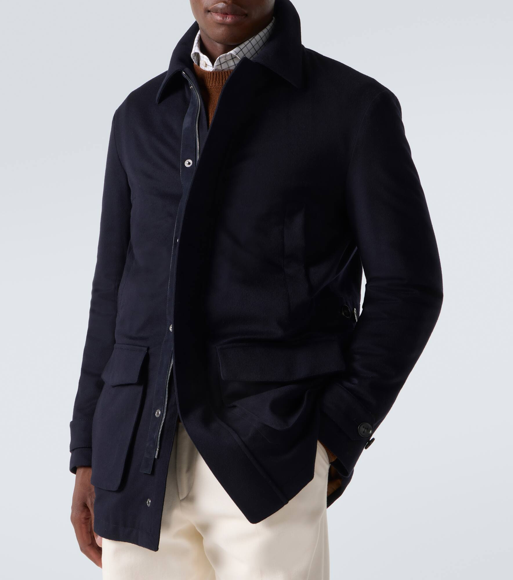 Technical virgin wool coat - 5