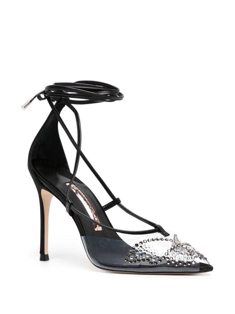 SOPHIA WEBSTER 90mm Aria crystal-embellished pumps outlook