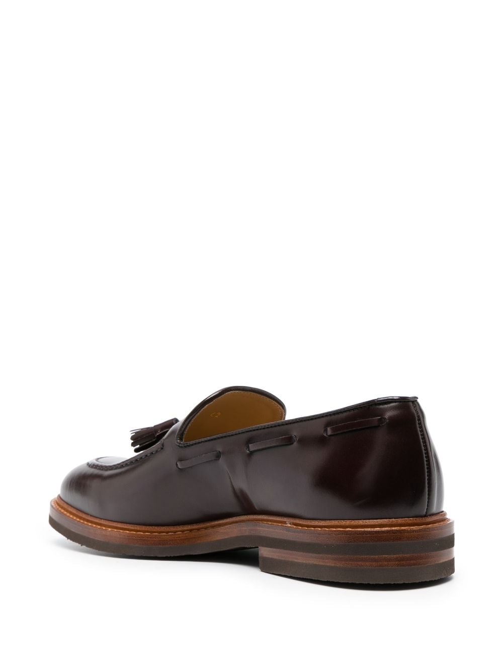 tassel-detail leather loafers - 3