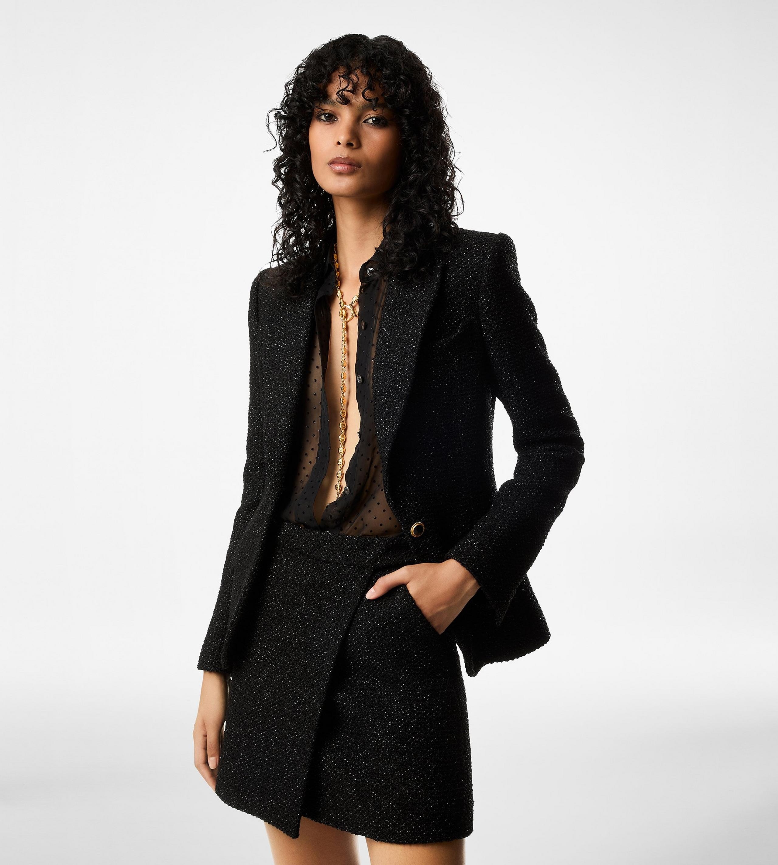 TWEED "LOLA" SINGLE BREASTED JACKET - 2