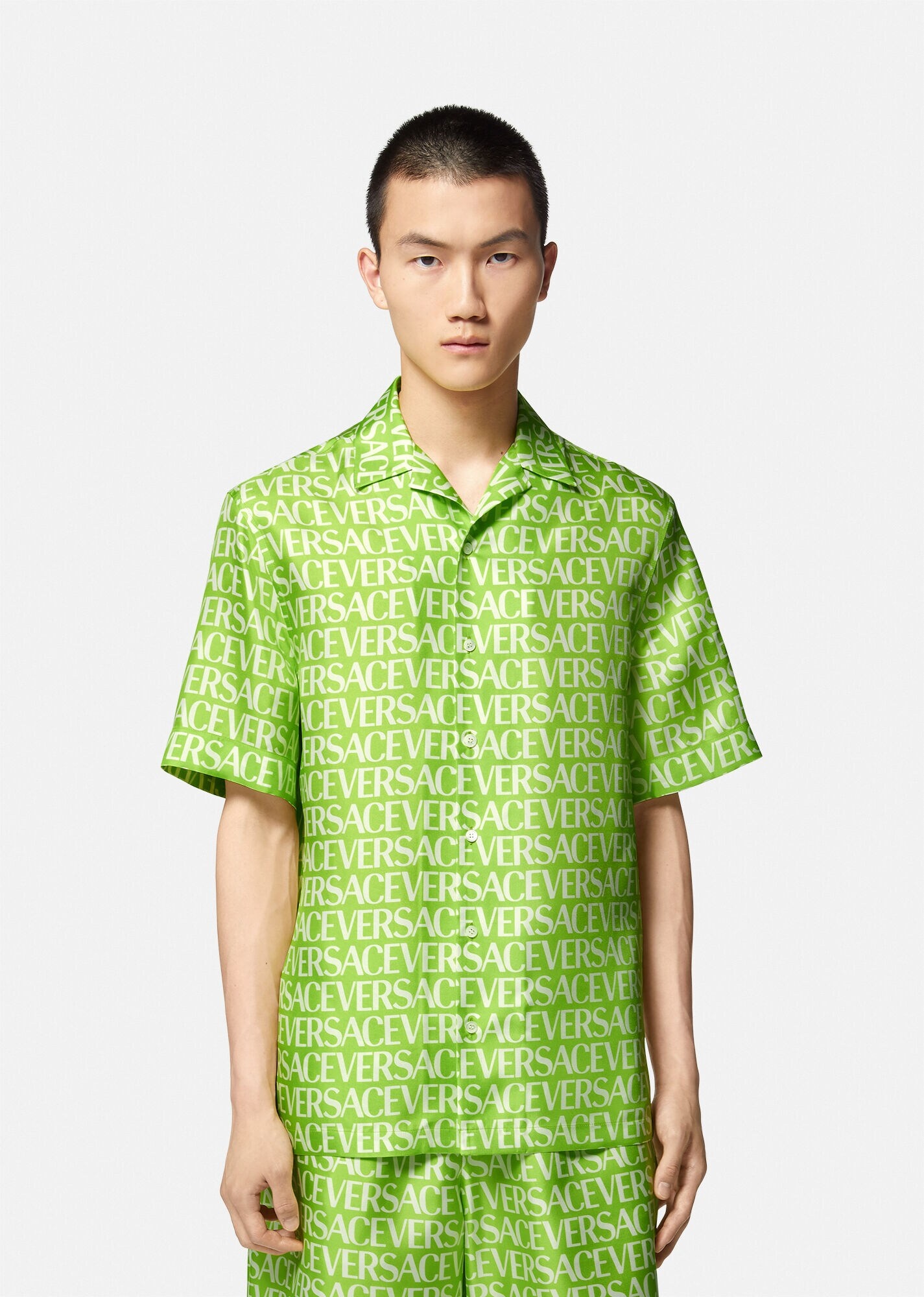 Versace Allover Silk Shirt - 3