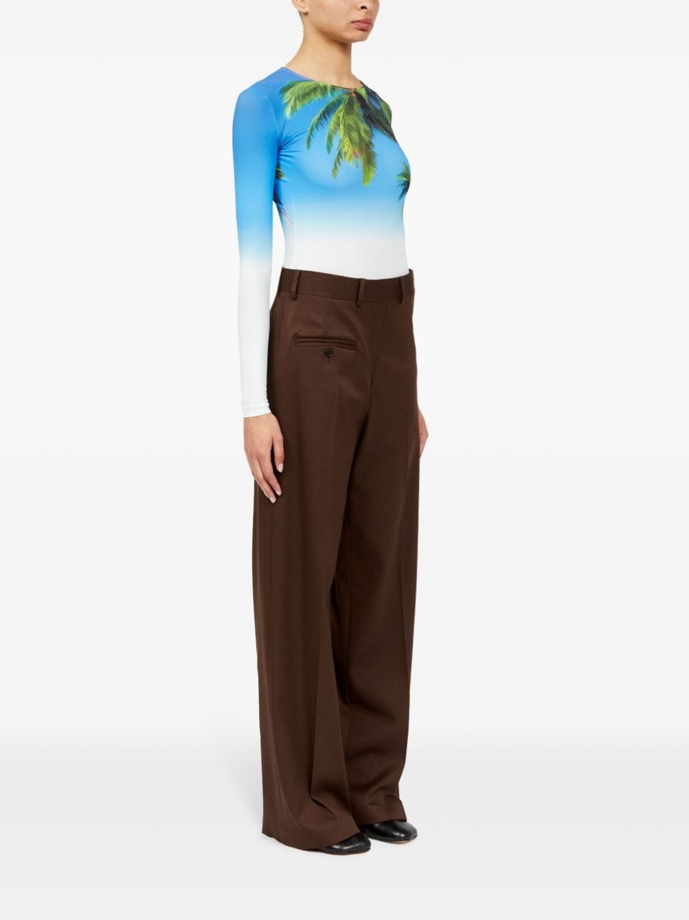 single-stitch logo trousers - 3