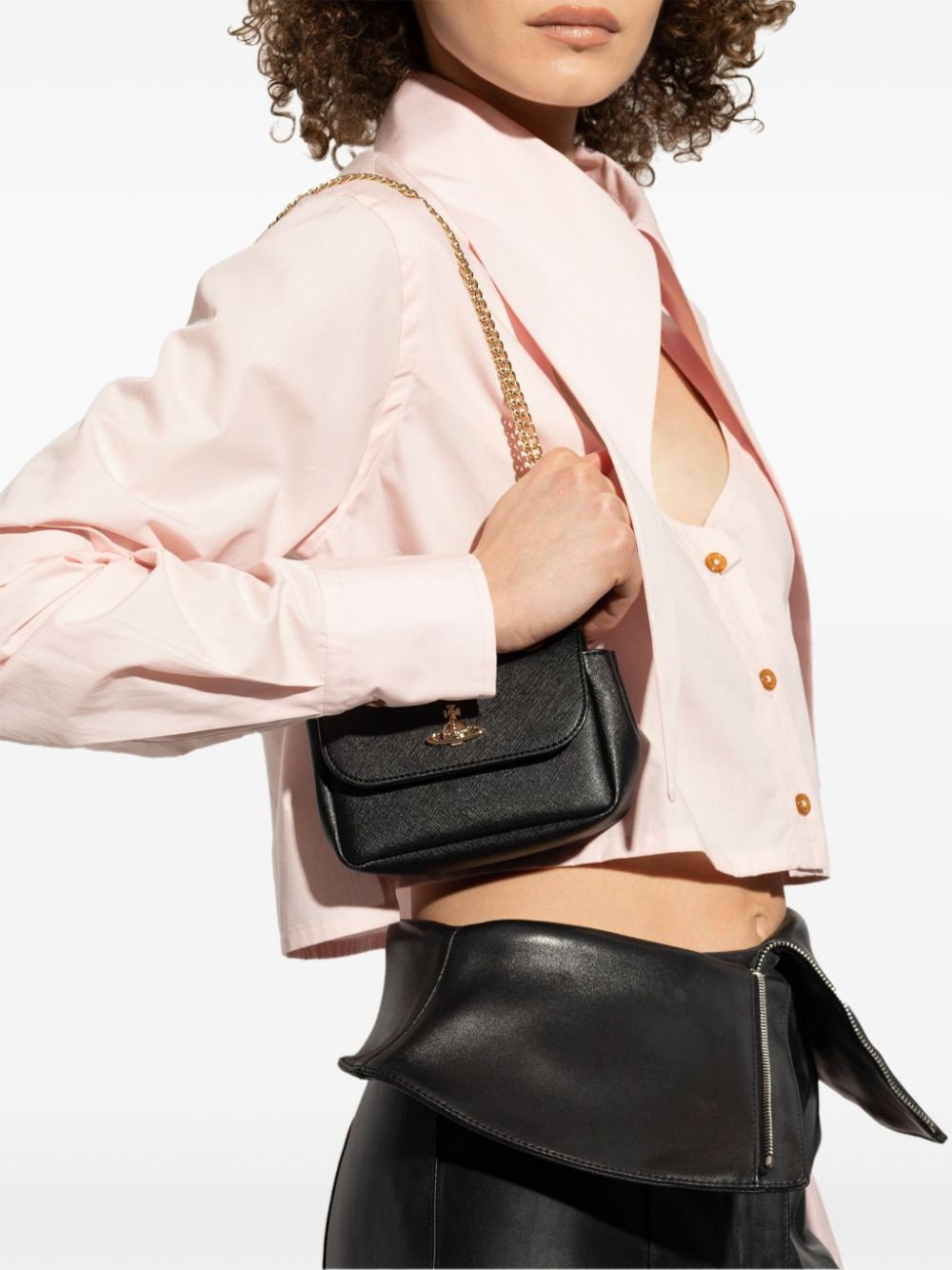 Orb-plaque shoulder bag - 2