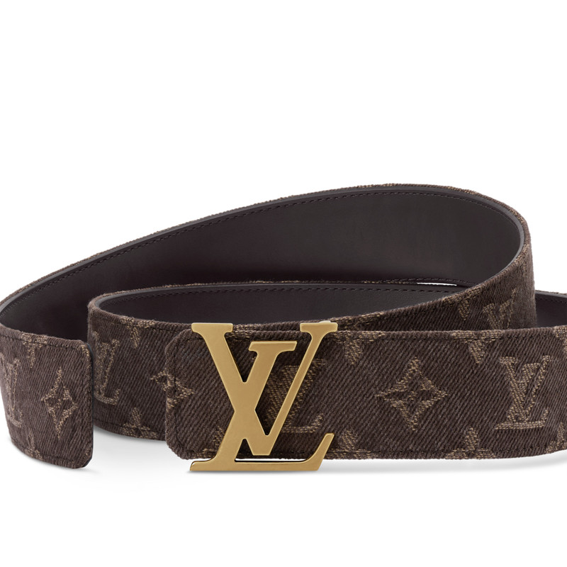 LV Initiales Monogram Denim 40mm Belt 2