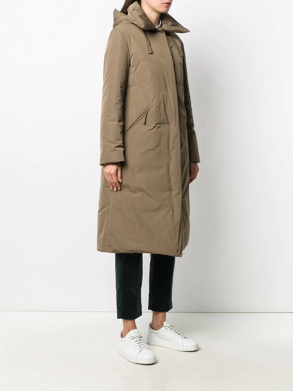 feather down hooded parka - 3