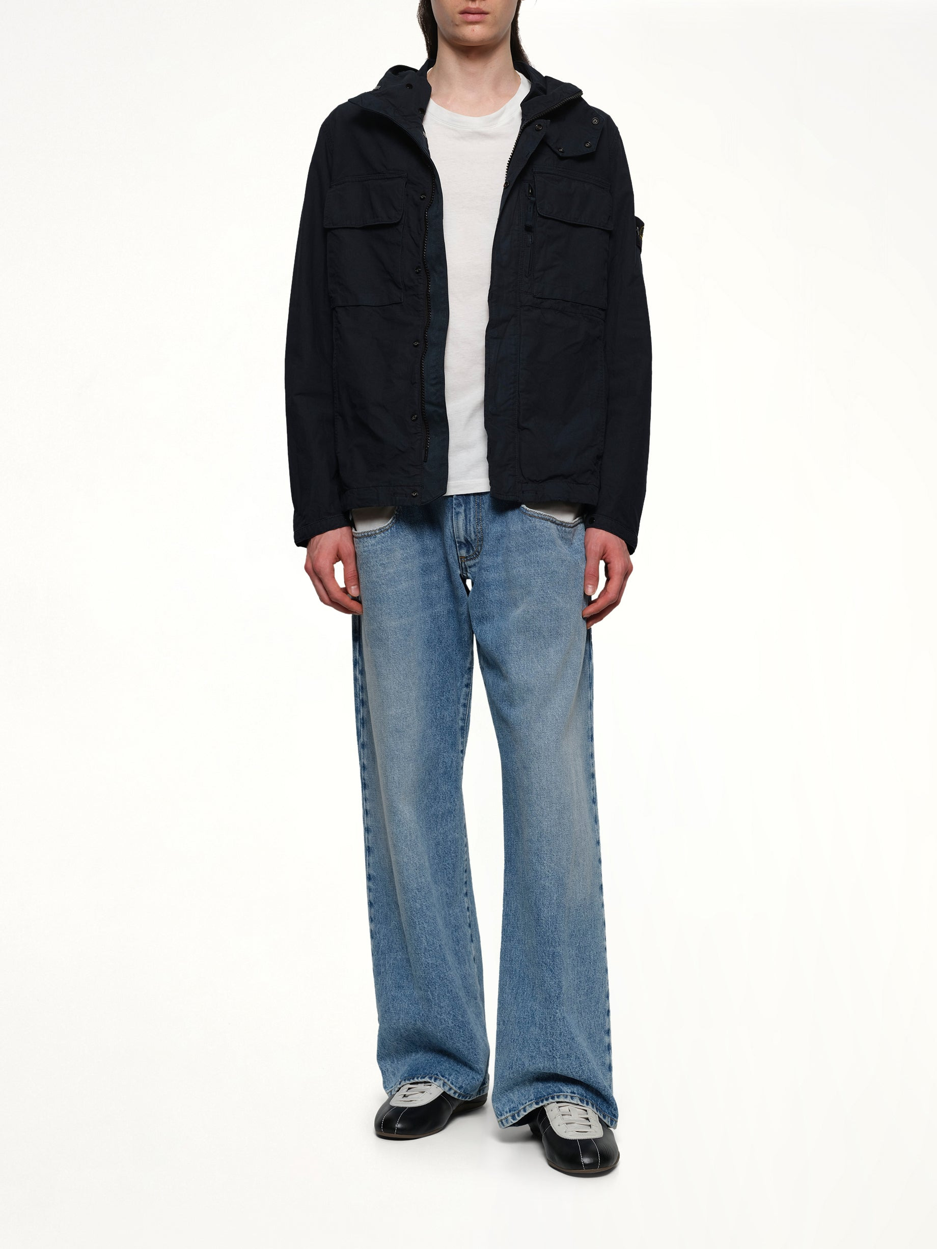 Q10001 Short Parka in Navy Blue - 4