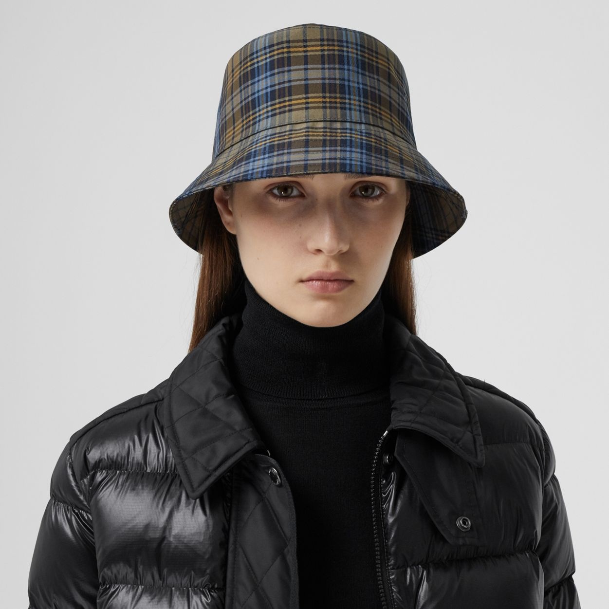 Tartan Technical Cotton Bucket Hat - 3