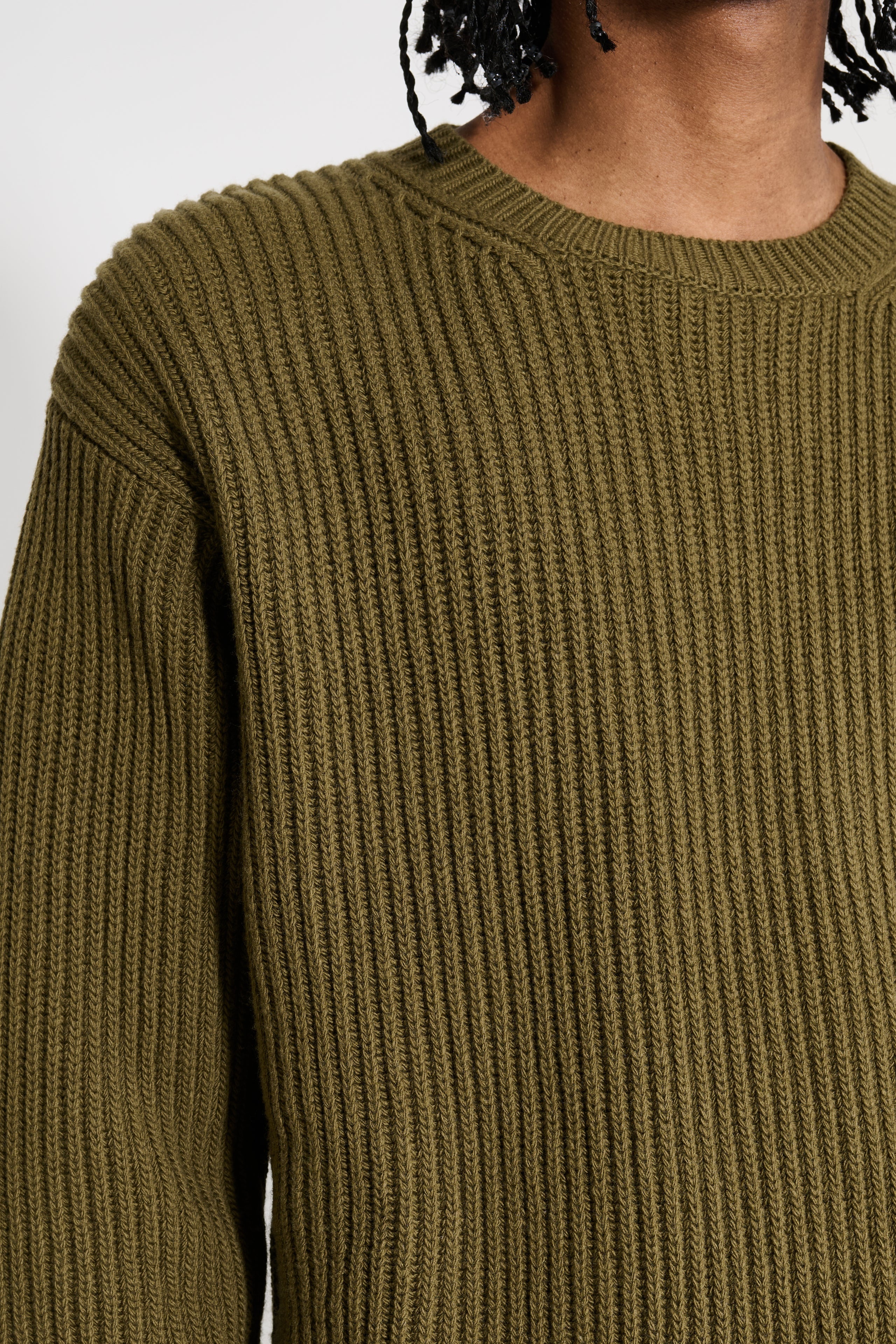 JIL SANDER+ LONG SLEEVE JUMPER THYME GREEN - 5