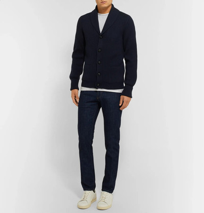 TOM FORD Shawl-Collar Ribbed Wool Cardigan outlook