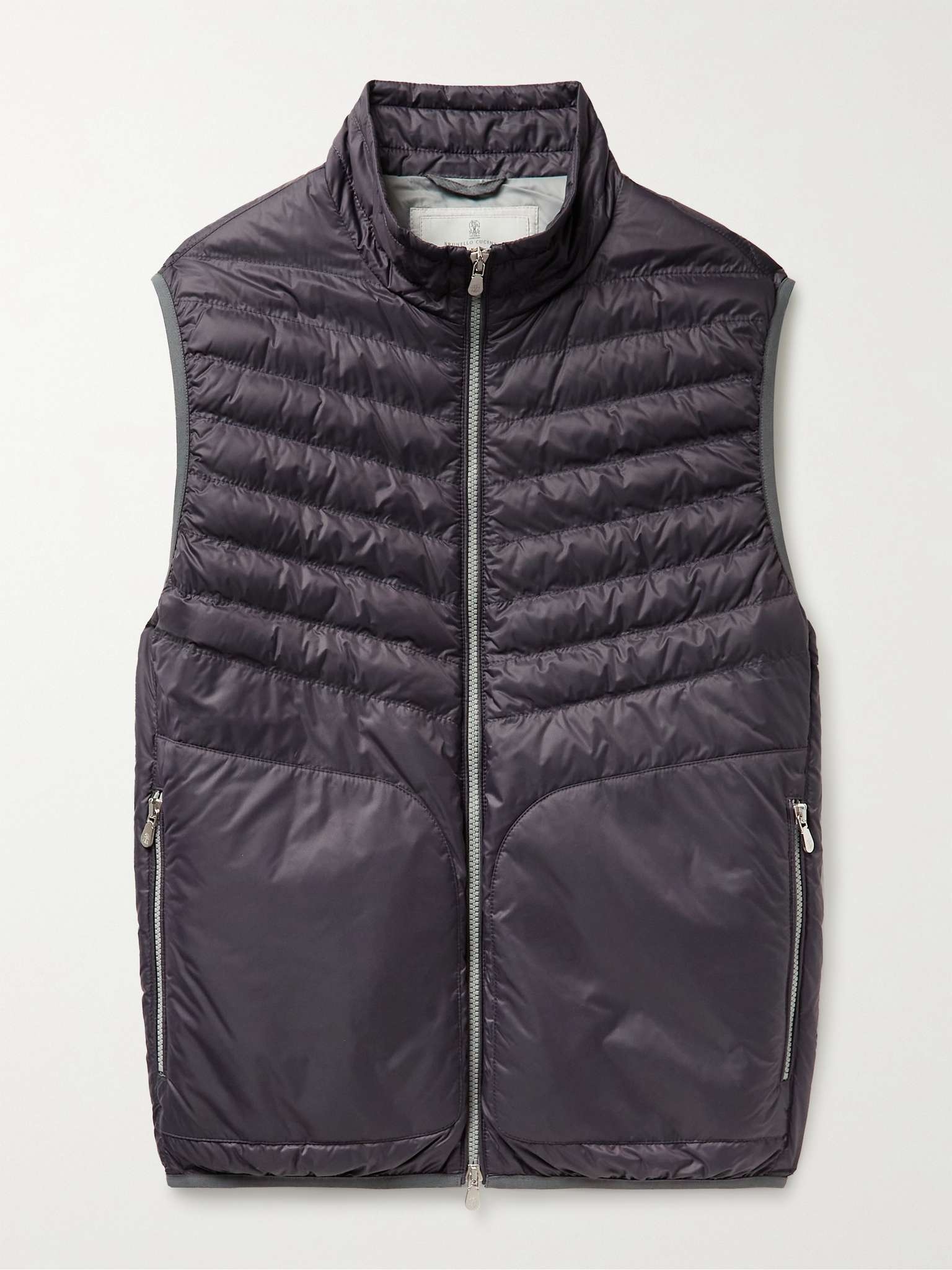 Slim-Fit Quilted Shell Down Gilet - 1