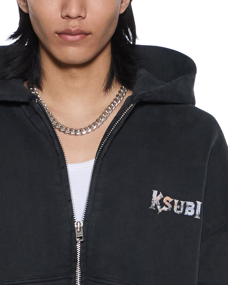 DEATH SNAKE HALEN ZIP HOODIE ASH 4