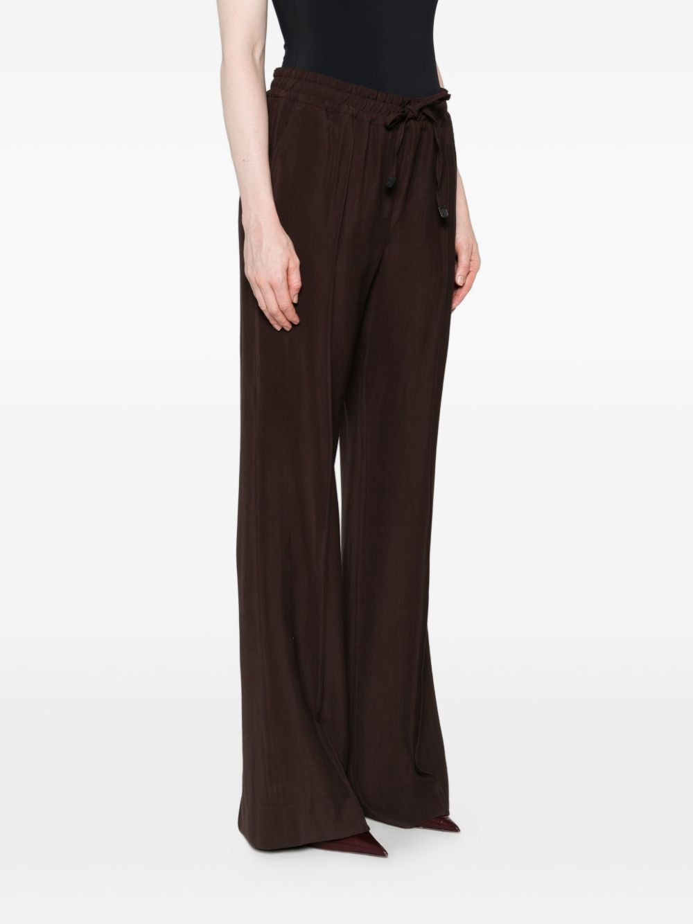 side-seam drawstring trousers - 3