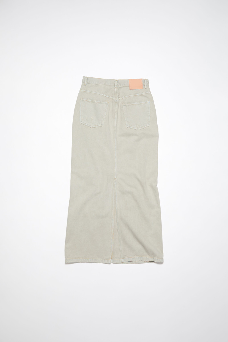 Distressed denim skirt - Beige/grey 8