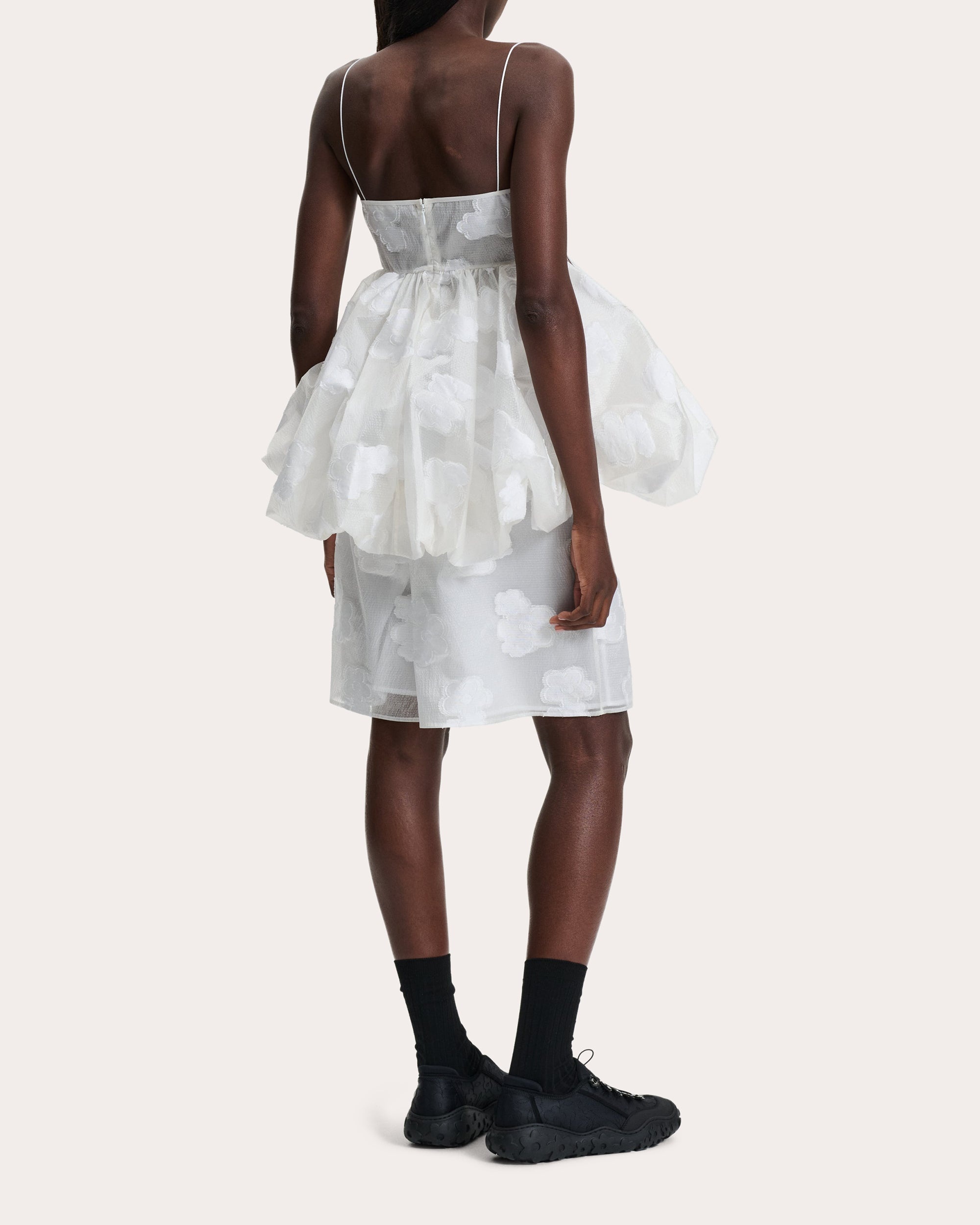 Anette Floral Kumo Fil-Coupé Bustier Peplum Top - 2
