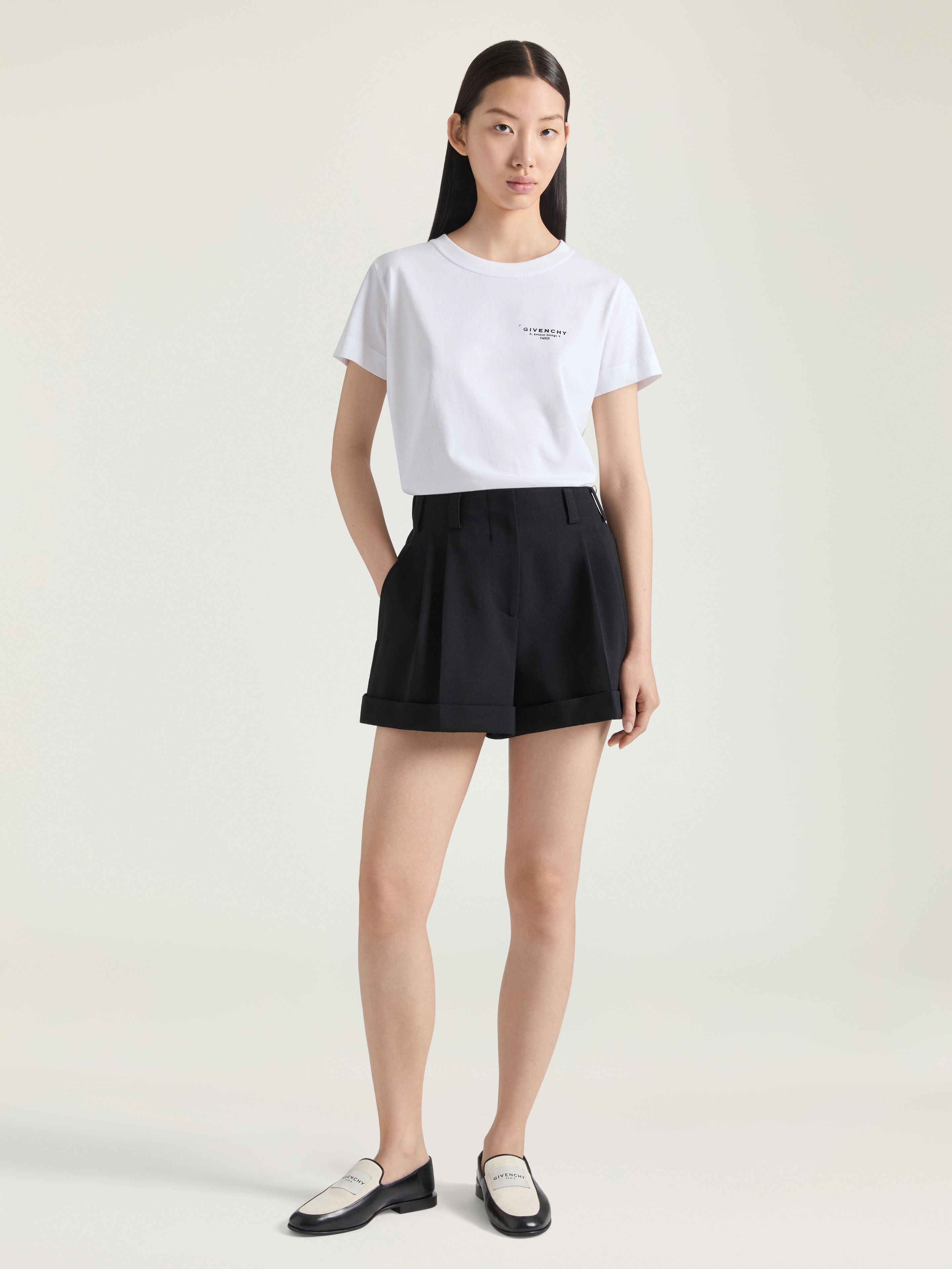 DOUBLE PLEAT SHORTS IN WOOL - 2