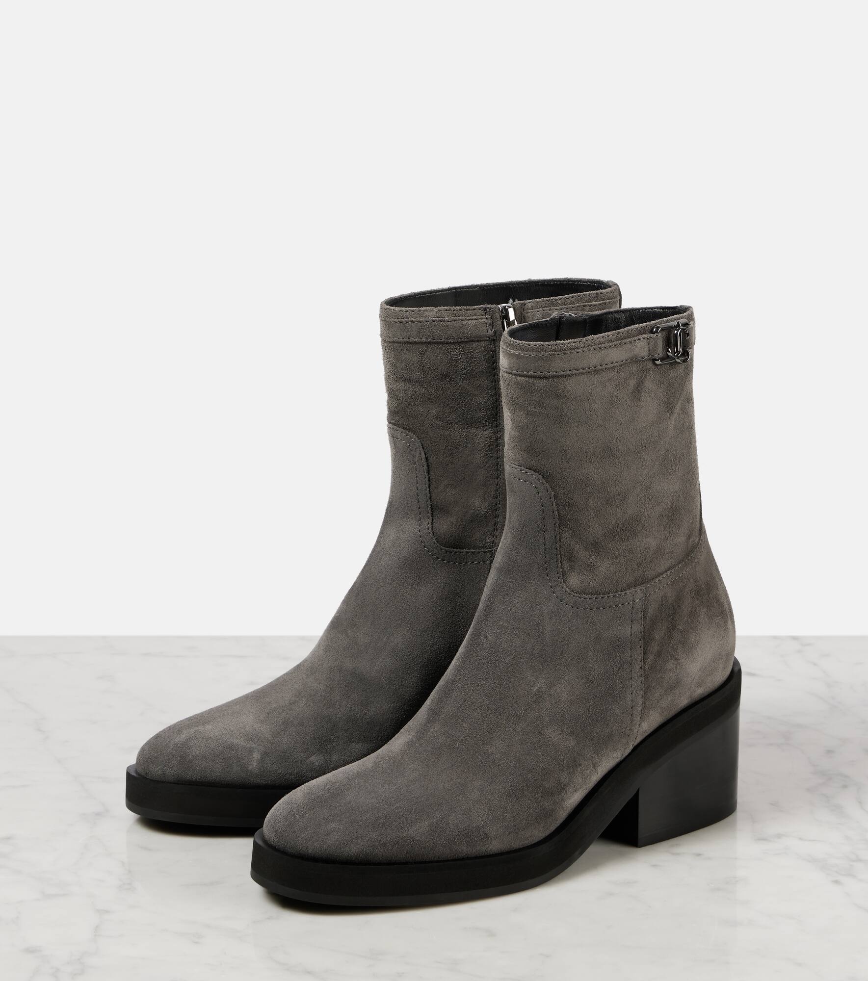 Yasmin 70 suede ankle boots - 4