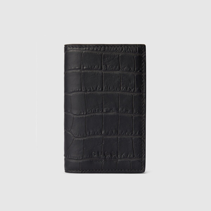 Crocodile card case 1