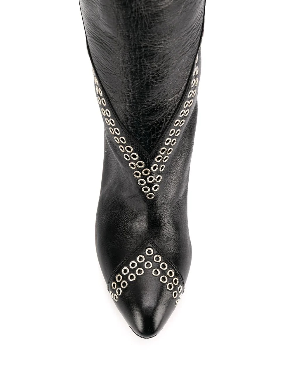 Lahia eyelet embellished calf-height boots - 4