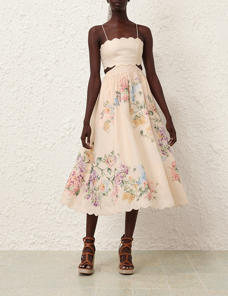 knee length dresses for ladies Marie Midi Dress in Matisse Mambo XL main image 0