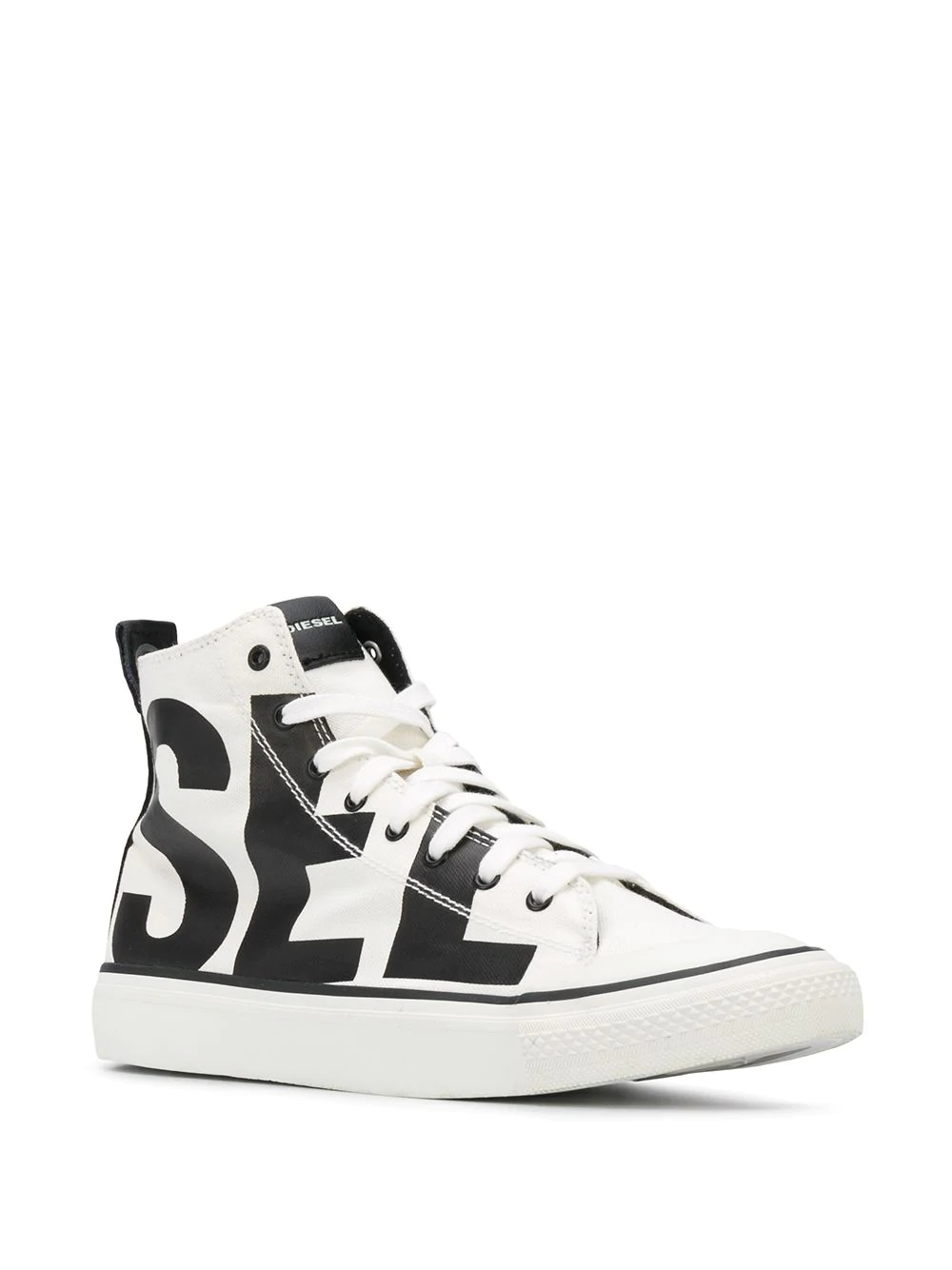 logo print high-top sneakers - 2