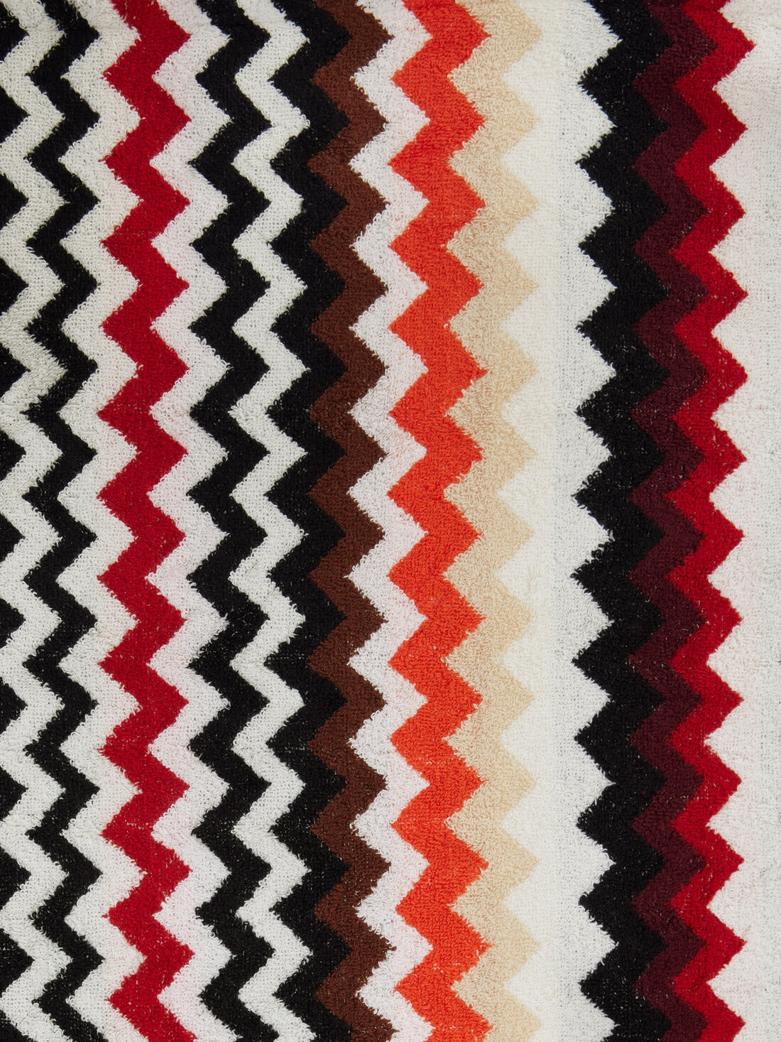 Cotton terry bathrobe zig zag - 4