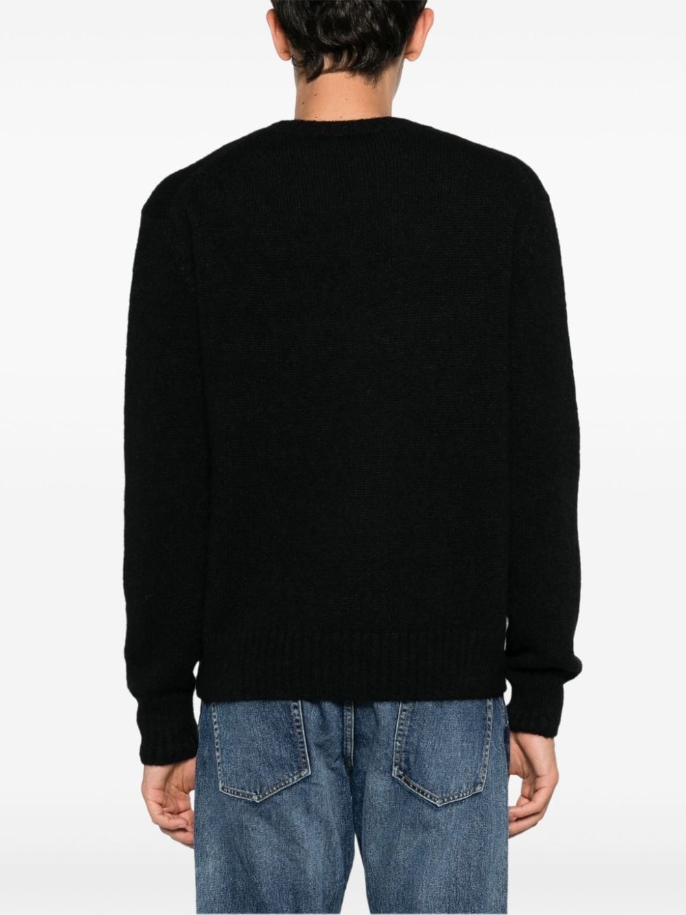 crew-neck ribbed-knit jumper - 4
