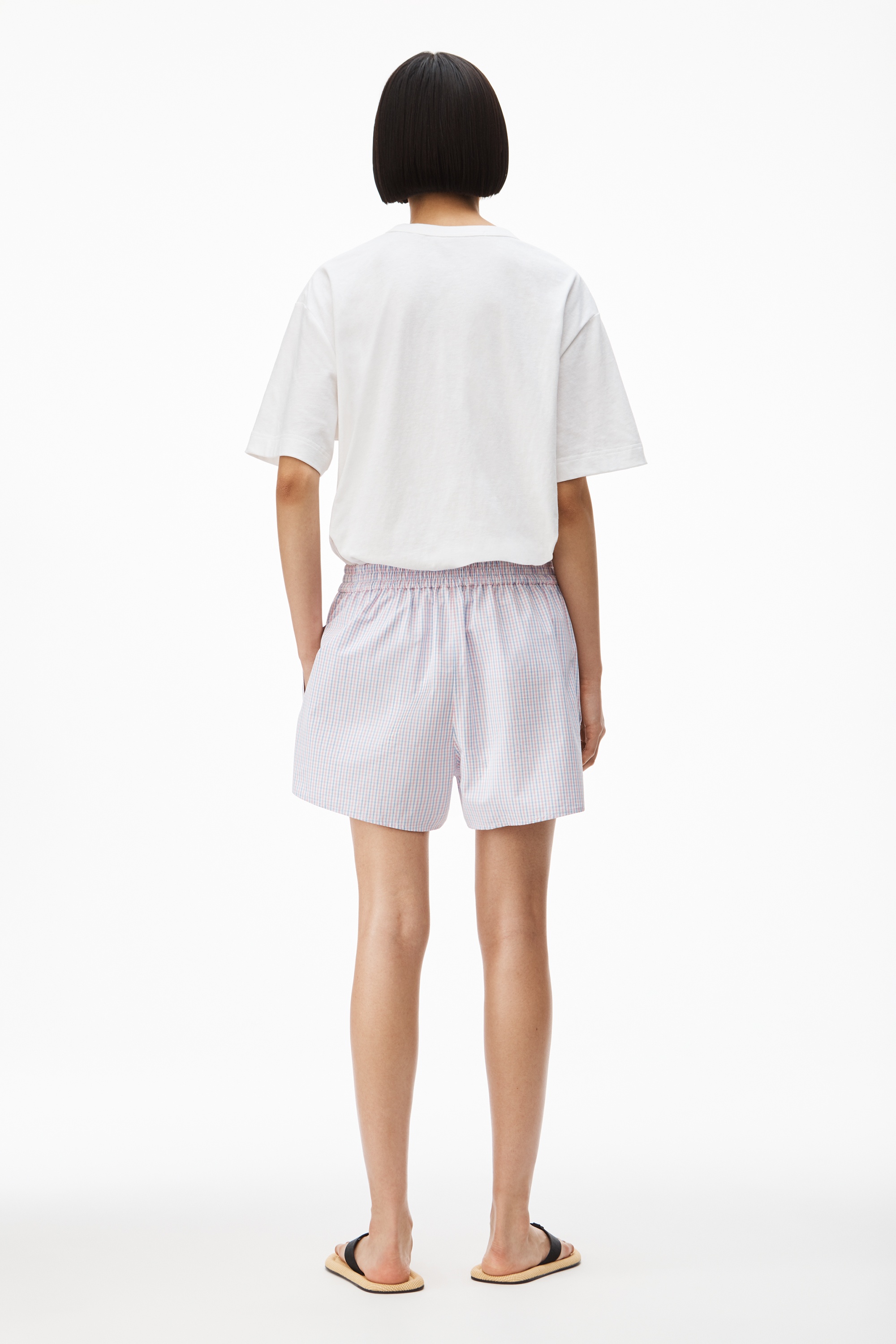 CHECK CRYSTAL LOGO BOXER SHORT IN COTTON - 5