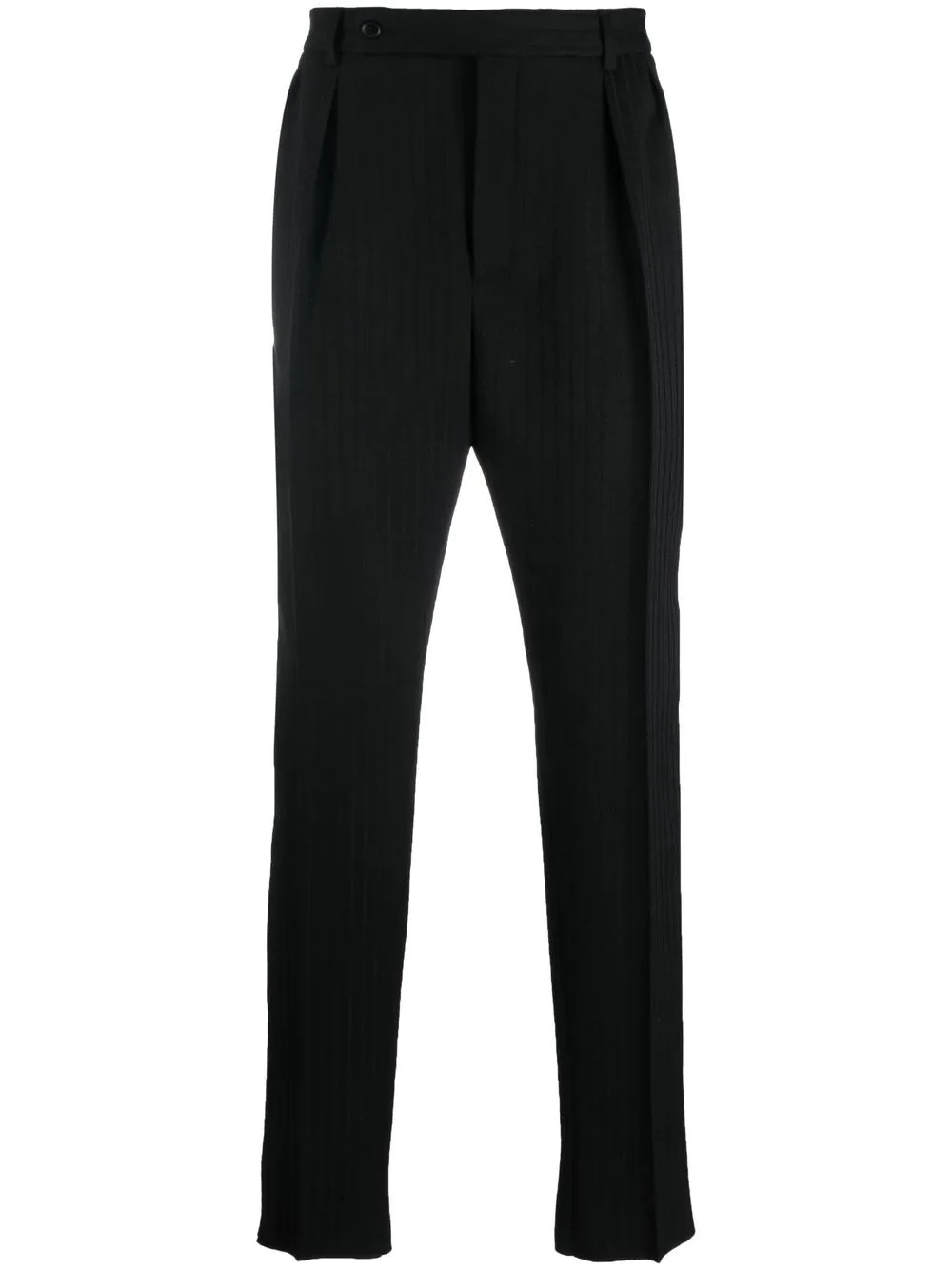 pinstripe straight-leg trousers - 1