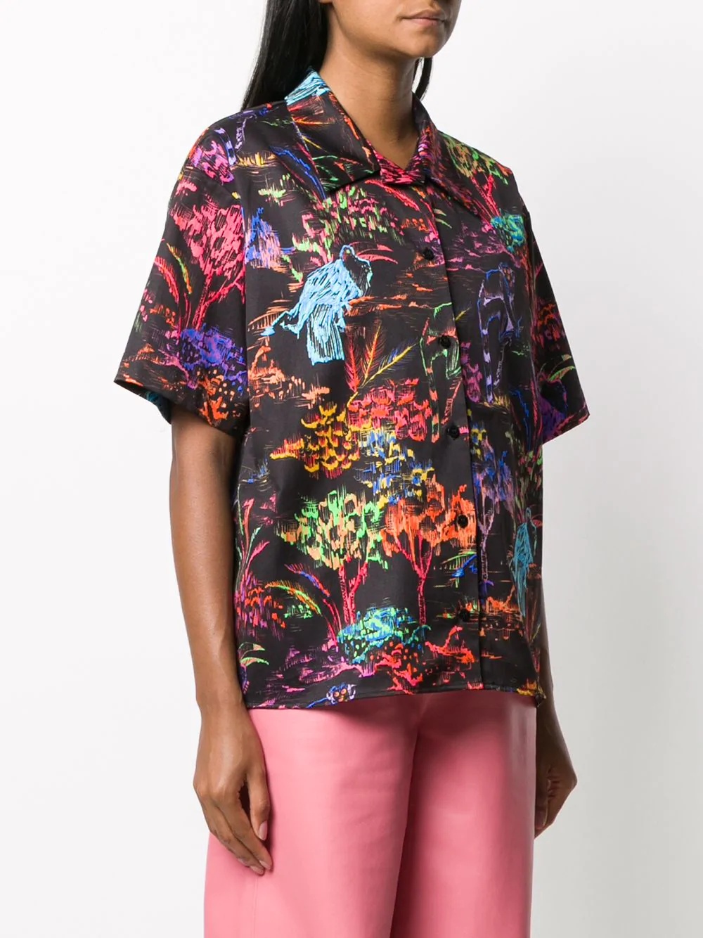 graphic print short-sleeve shirt - 3