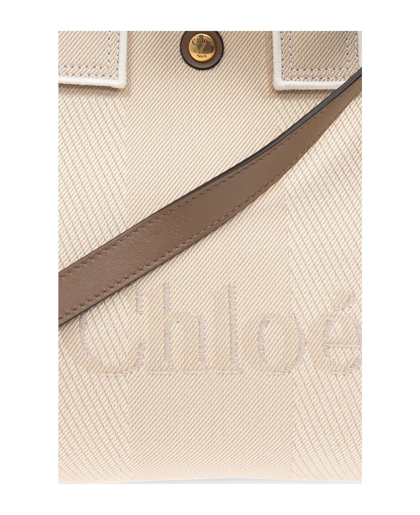 Carry Logo Detailed Small Tote Bag - 5