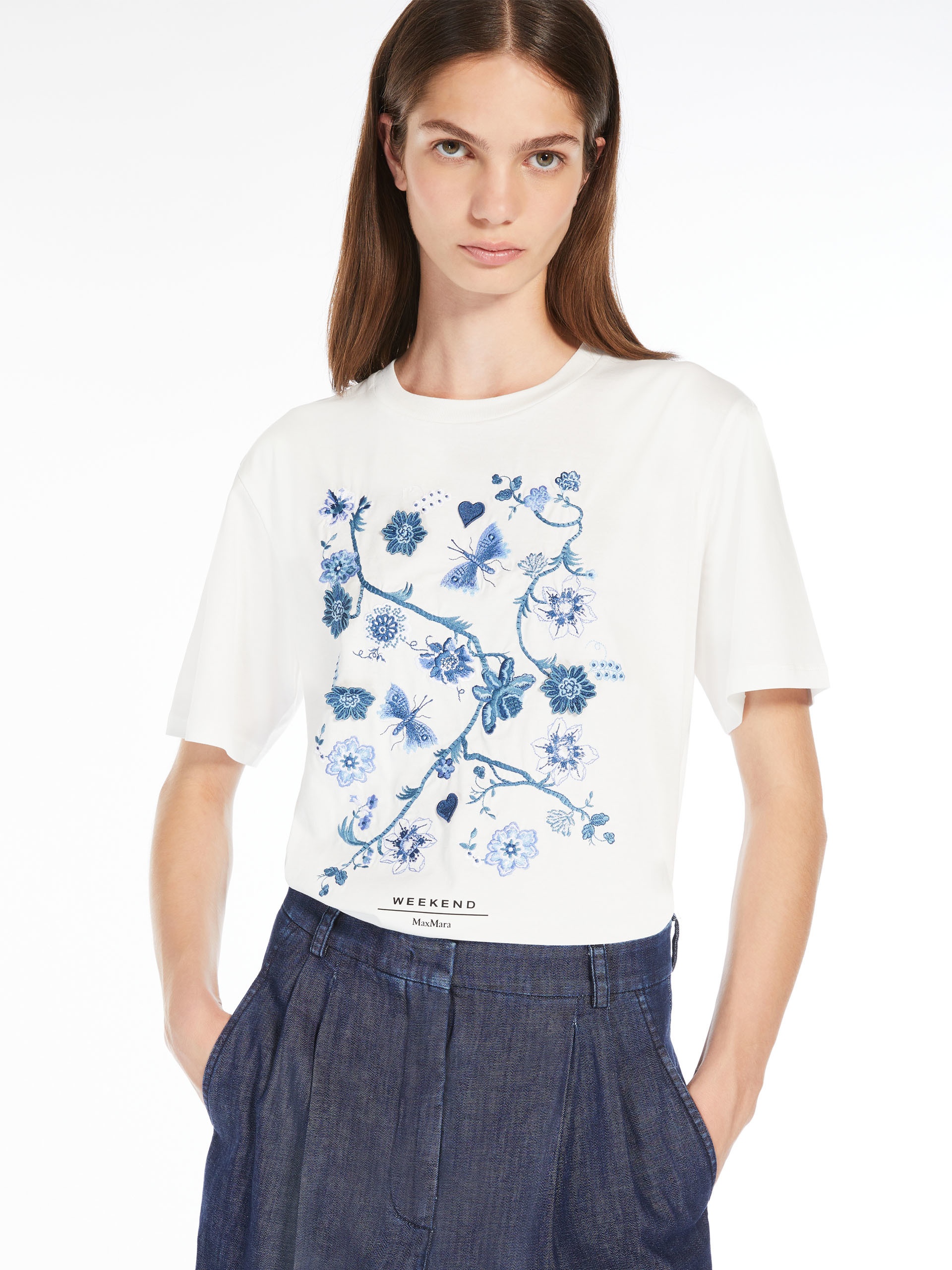 BARBANO Cotton T-shirt with embroidered lettering detail - 5