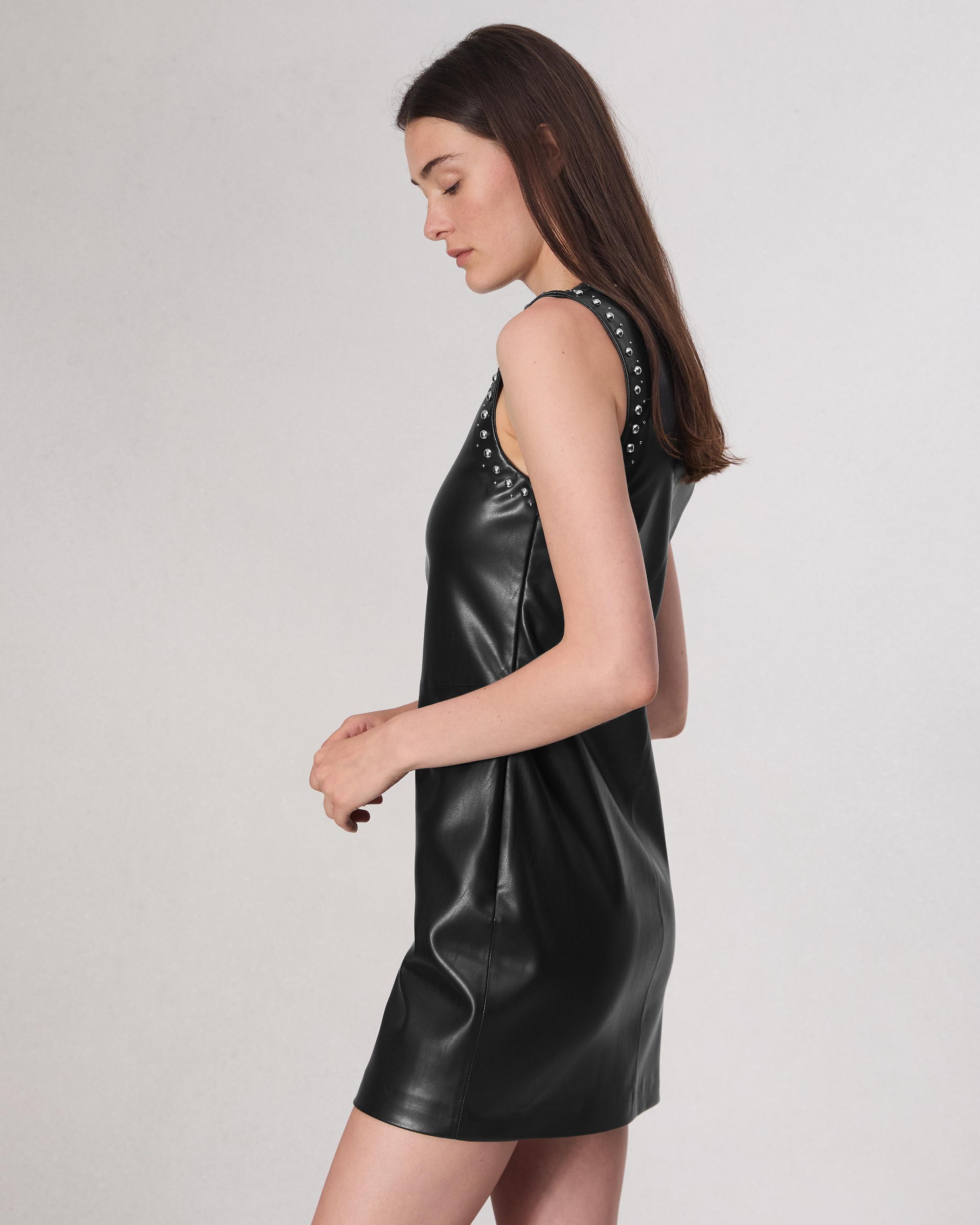 Brigette Faux Leather Dress - 4