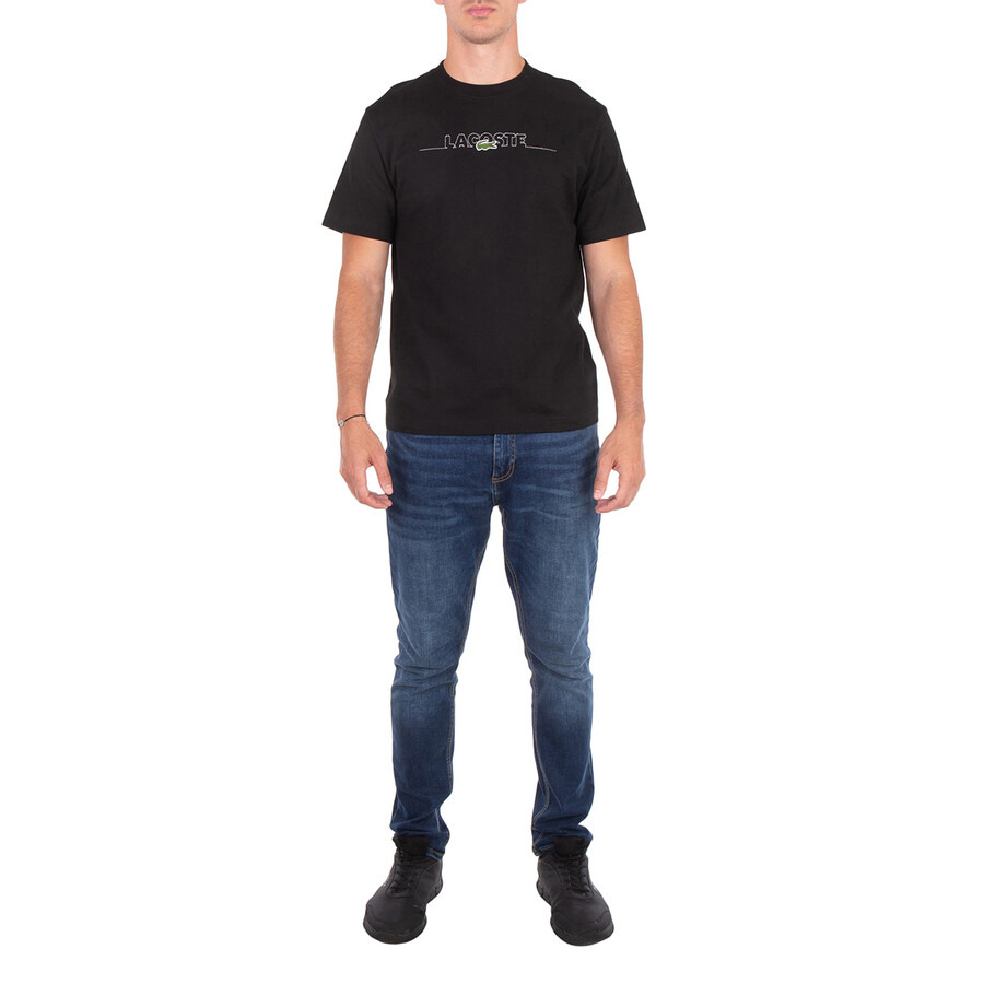 Lacoste Logo Embroidered Cotton T-Shirt - 3