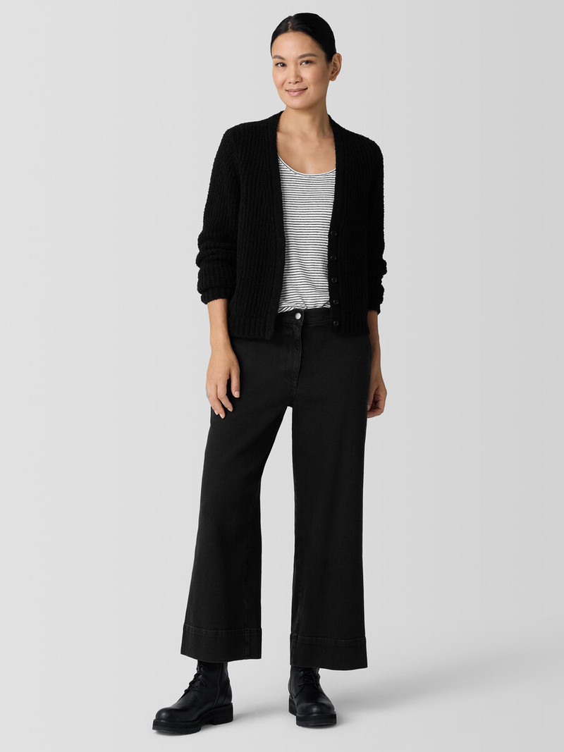 EILEEN FISHER Cotton Stretch Denim Wide-Leg Jean outlook