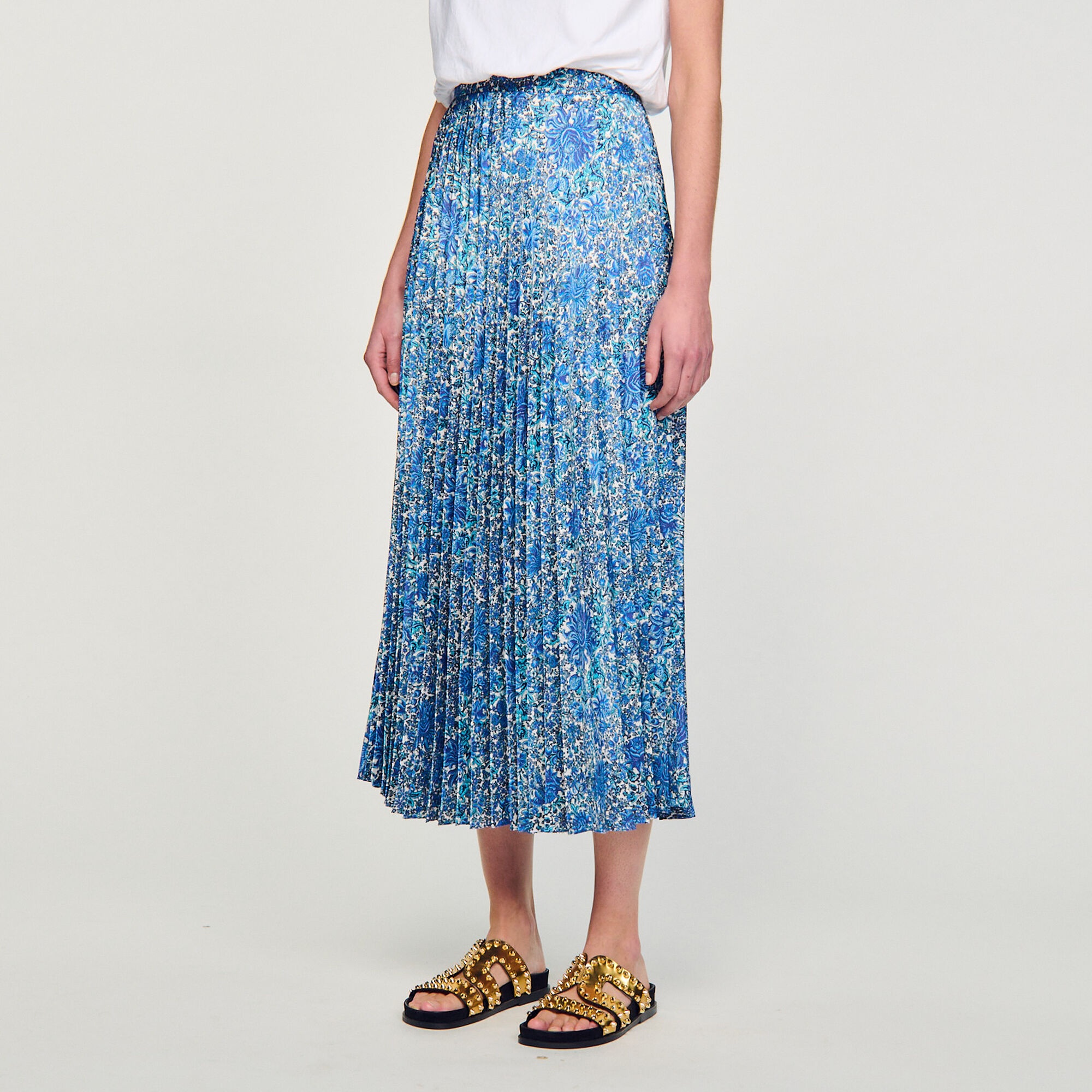 FLOATY FLORAL MAXI SKIRT - 5