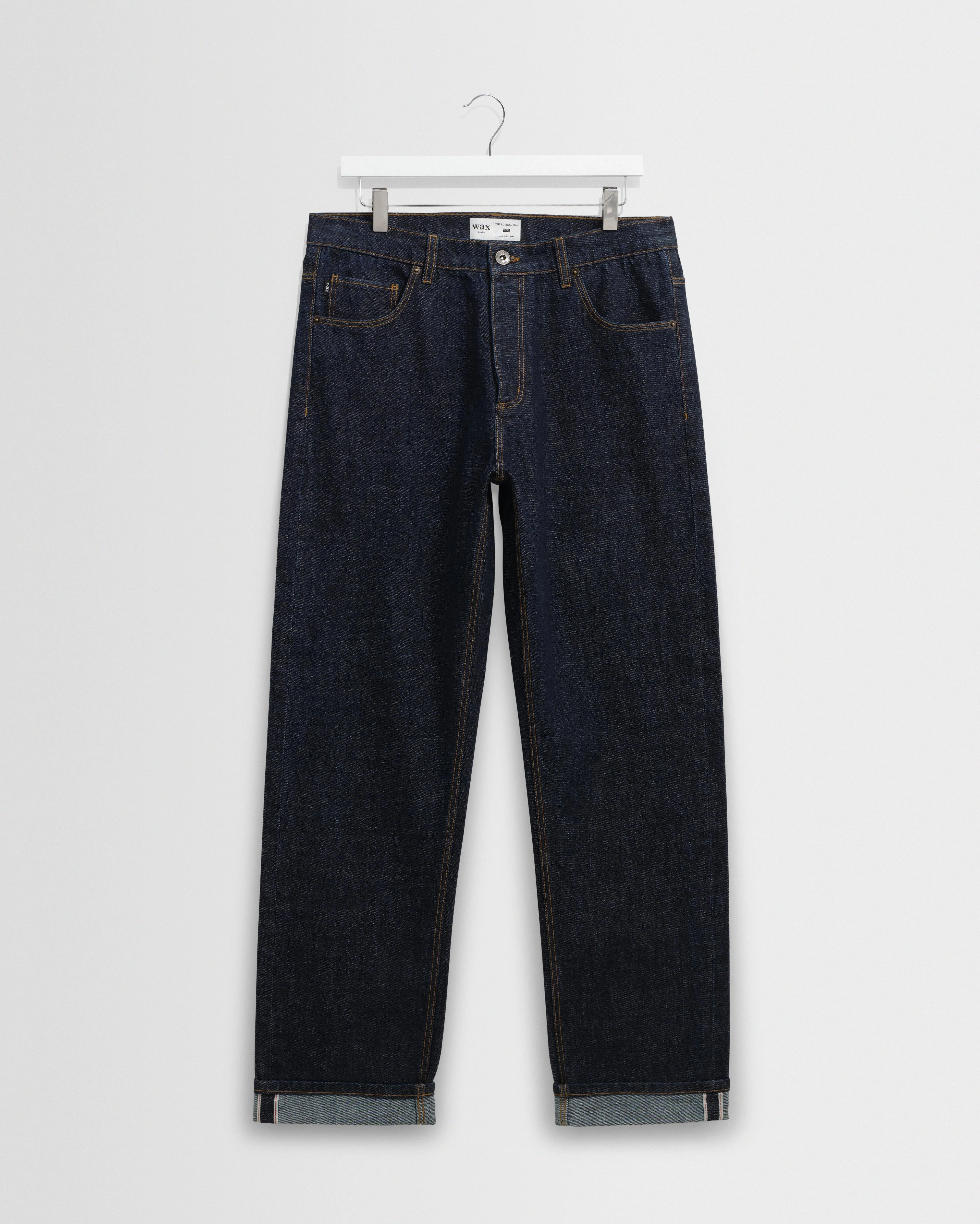Russell - Rinse Wash Selvedge Straight Fit Denim Jeans - 1